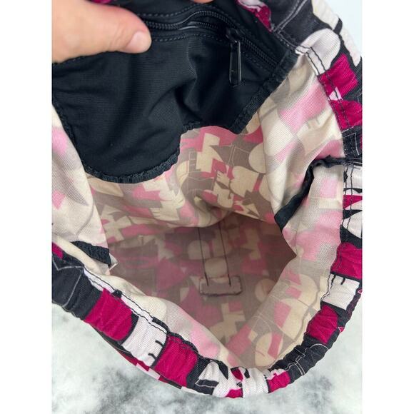 Backpack Under Armour Drawstring Pink Gray and Black Lightweight Bag Unisex - Picture 6 of 10